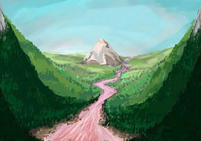 mountain scene